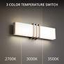 4_Minibar 5.5"H x 18"W 18-Light Linear Bath Bar in Brushed Nickel more views