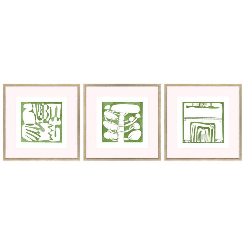 Image 1 Minimal Moments I 17"W x 17"H Framed Wall Art Set of 3