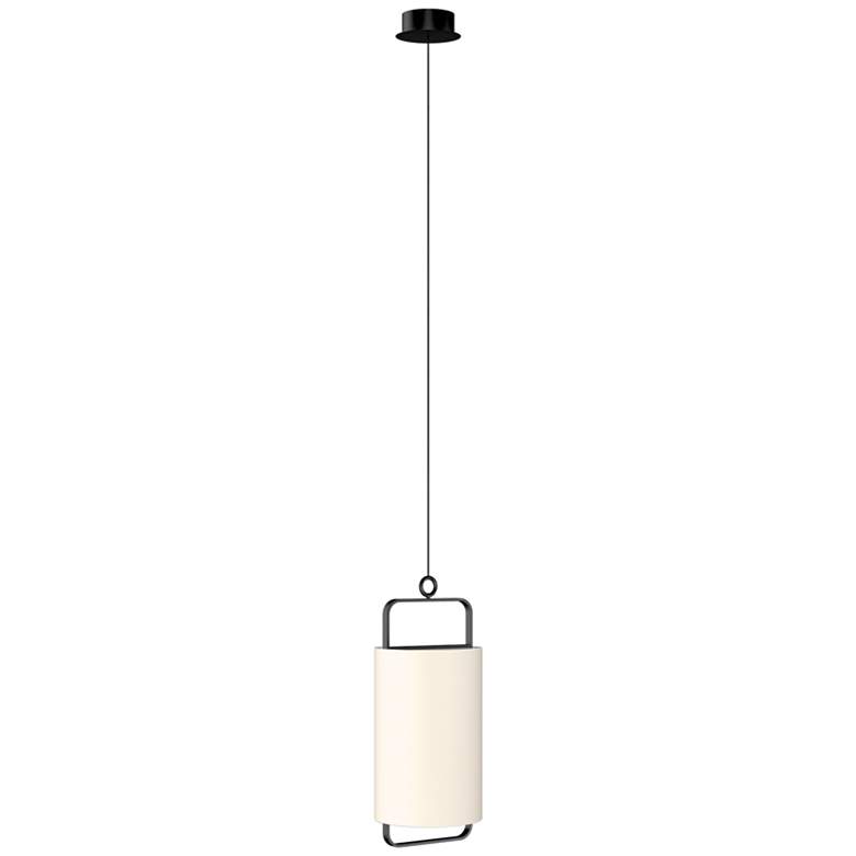 Image 1 Minimalism 9.8" Matte Black/Cream White Pendant
