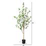 3_Minimalist Citrus 78" High Artificial Tree in Planter more views