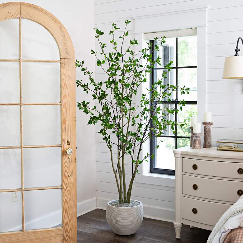 Image 1 Minimalist Citrus 84" High Artificial Tree in Planter