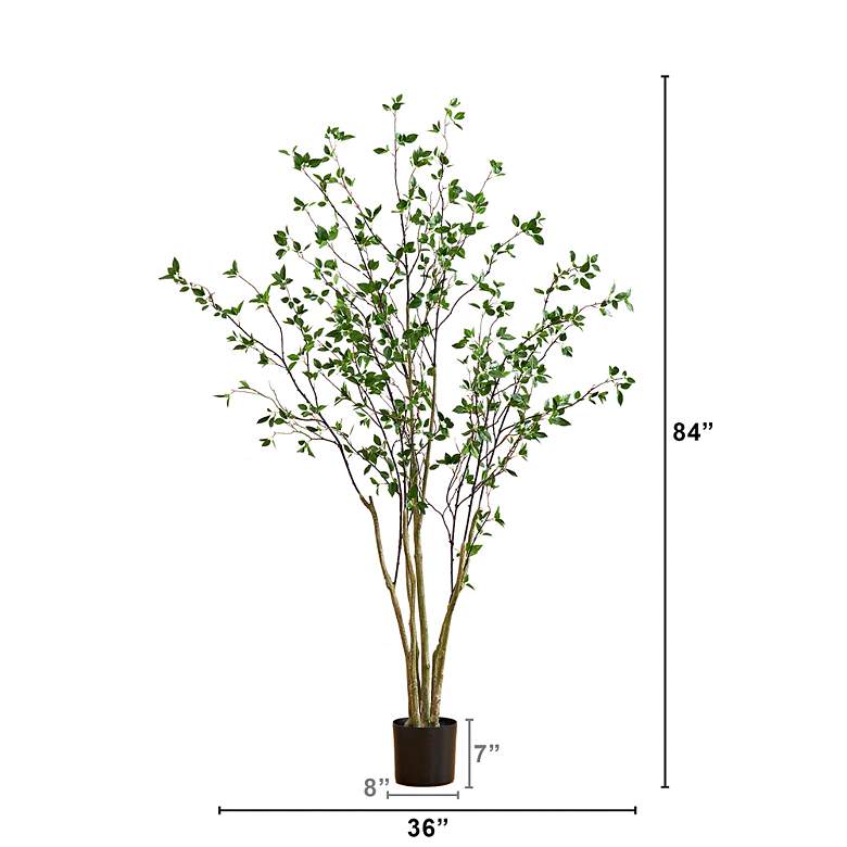 Image 7 Minimalist Citrus 84" High Artificial Tree in Planter more views