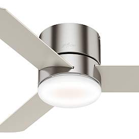 Image5 of Minimus 44 in Indoor Brushed Nickel LED Ceiling Fan with Remote more views