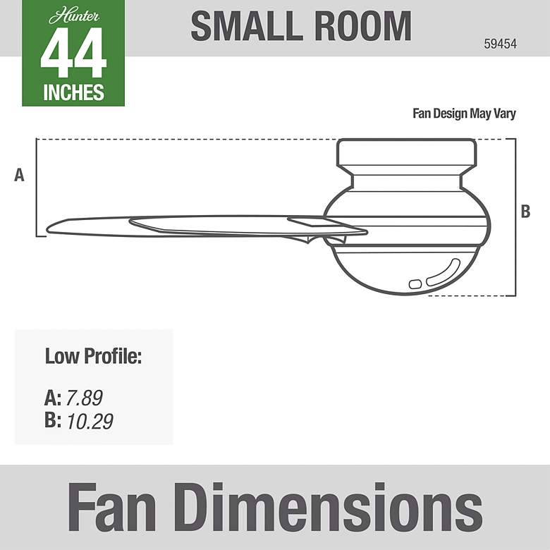 Image 7 Minimus 44 in Indoor Brushed Nickel LED Ceiling Fan with Remote more views