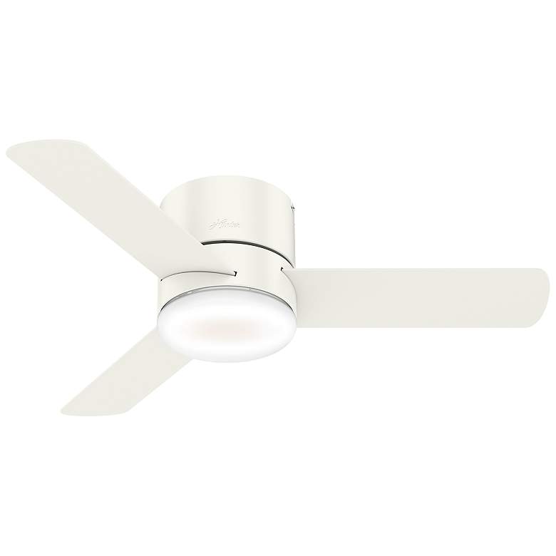 Image 1 Minimus 44 in Indoor Fresh White LED Ceiling Fan with Remote