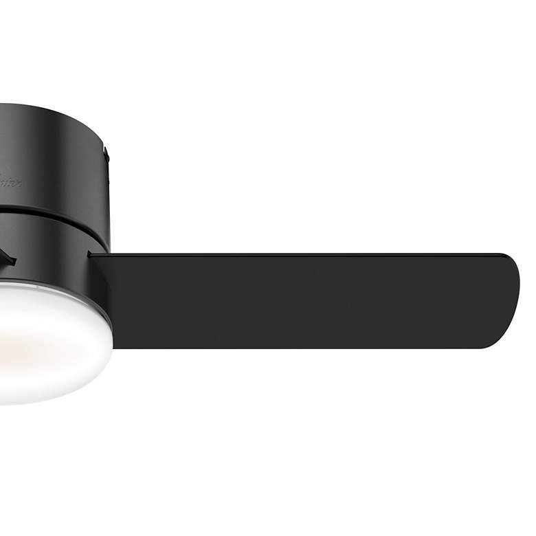 Image 3 Minimus 44 in Indoor Matte Black LED Ceiling Fan with Remote more views