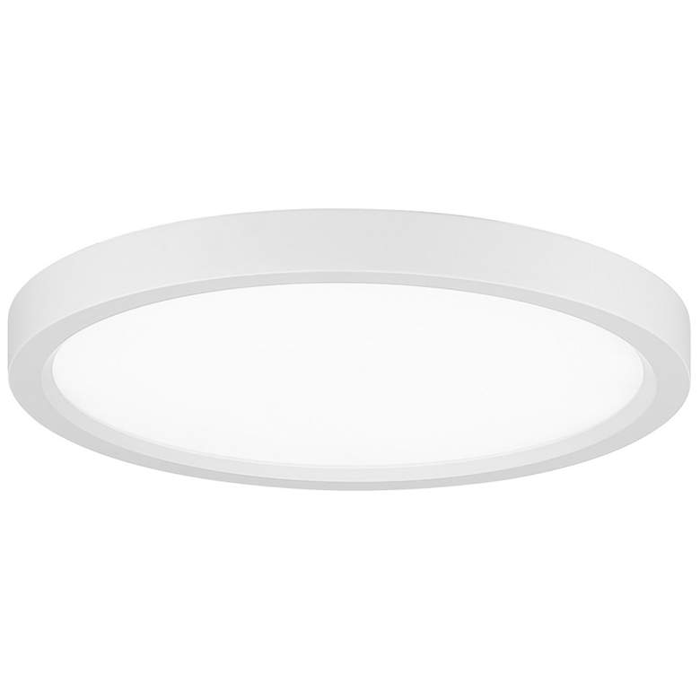 Image 1 Minka 11" Wide White Finish LED Round Disc Ceiling Light