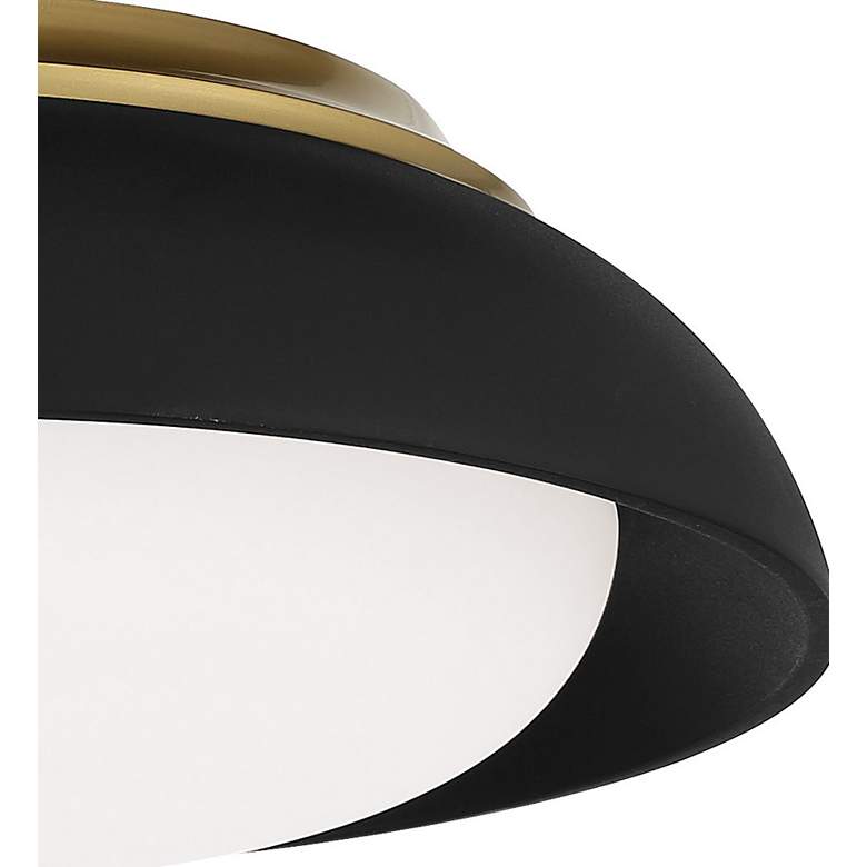 Image 3 Minka 12 inch Wide LED Black Finish Modern Flushmount Ceiling Light more views