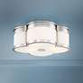 1_Minka 16 1/4" Wide Polished Nickel LED Flush Mount Ceiling Light