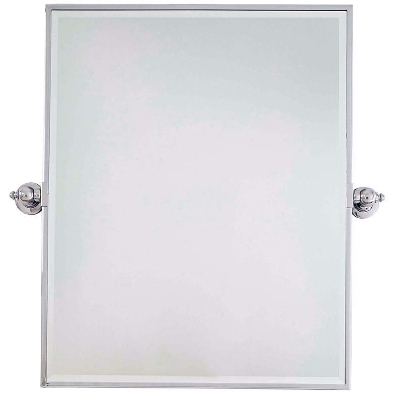 Image 1 Minka 30 inch High XL Chrome Bathroom Wall Mirror