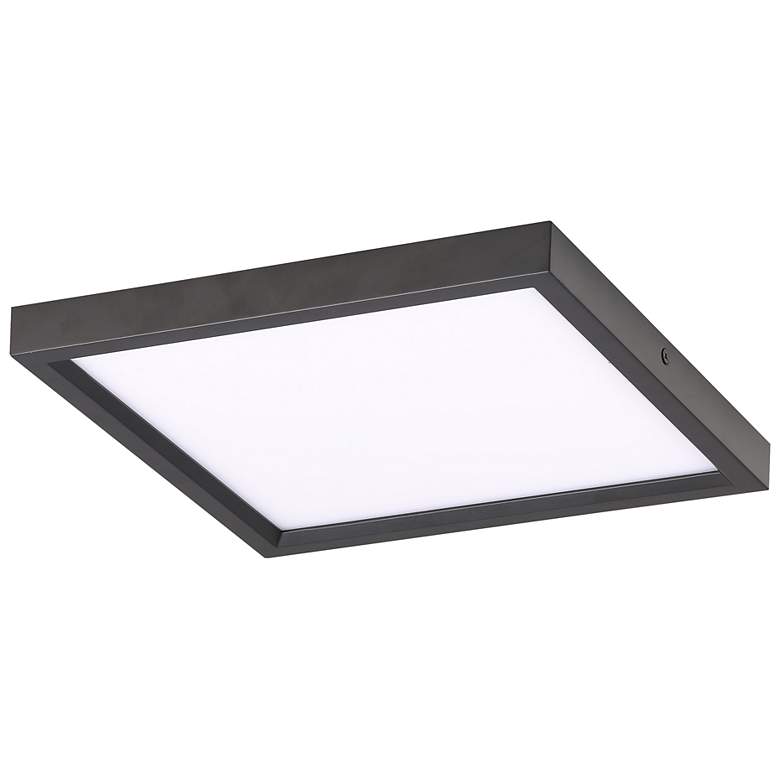 Image 1 Minka 7 1/2" Wide LED Flush Mount Coal LED Ceiling Light