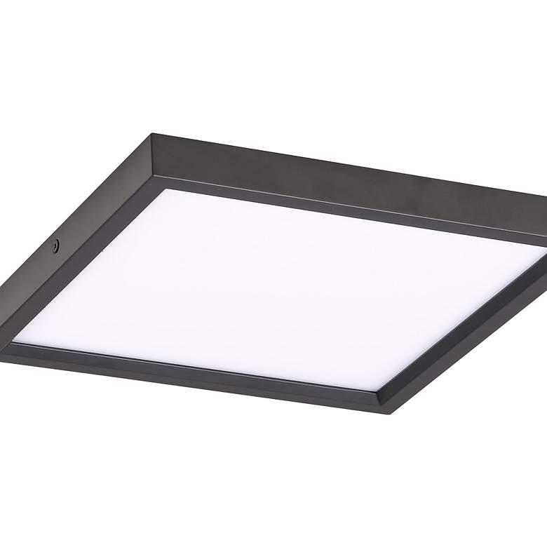 Image 2 Minka 7 1/2" Wide LED Flush Mount Coal LED Ceiling Light more views
