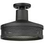 2_Minka Abalone Point 12" Wide Sand Coal Black Outdoor Ceiling Light