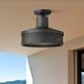 1_Minka Abalone Point 12" Wide Sand Coal Black Outdoor Ceiling Light