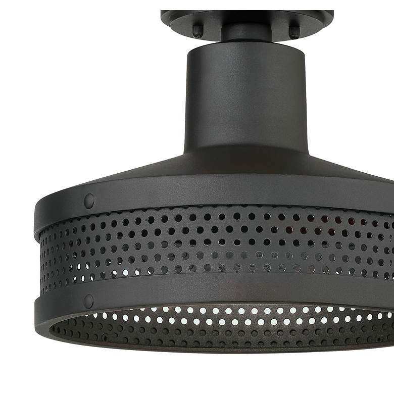 Image 3 Minka Abalone Point 12" Wide Sand Coal Black Outdoor Ceiling Light more views