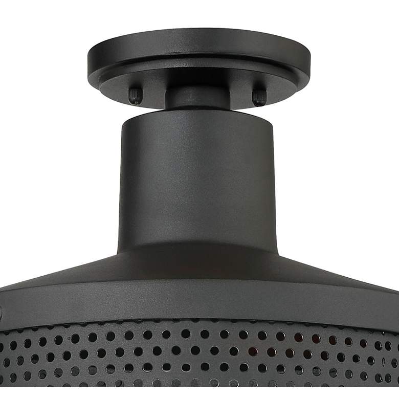 Image 4 Minka Abalone Point 12" Wide Sand Coal Black Outdoor Ceiling Light more views