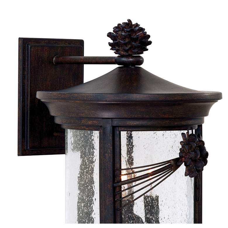 Image 3 Minka Abbey Lane 14 1/4" High Iron Oxide 3-Light Outdoor Wall Lantern more views