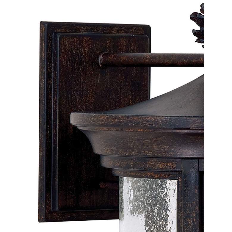 Image 4 Minka Abbey Lane 14 1/4" High Iron Oxide 3-Light Outdoor Wall Lantern more views