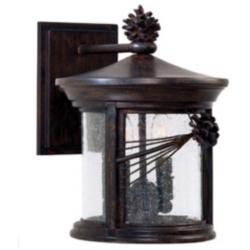 Minka Abbey Lane Collection 10" High Rustic Outdoor Wall Light
