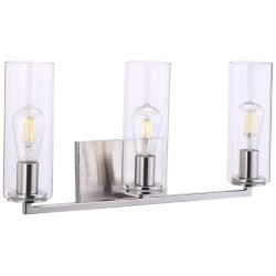 Minka Acacia 24" Wide Brushed Nickel Metal 3-Light Bath Light