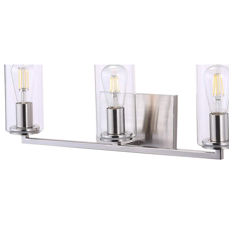 Image 3 Minka Acacia 24" Wide Brushed Nickel Metal 3-Light Bath Light more views
