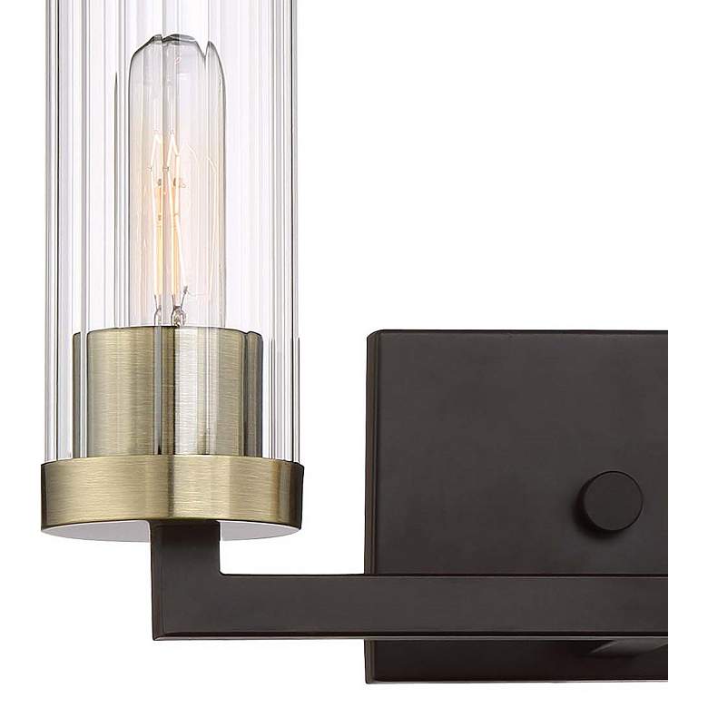 Image 3 Minka Ainsley Court 15" Wide Kingston Bronze 2-Light Wall Sconce more views