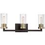 4_Minka Ainsley Court 23" Wide Aged Kingston Bronze 3-Light Bath Light more views