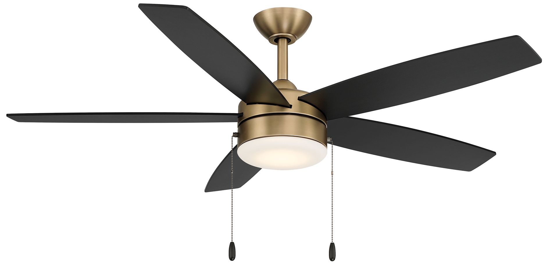Image 3 Minka-Aire Airetor 52-in LED Brushed Brass and Black 5-Blades Ceiling Fan more views