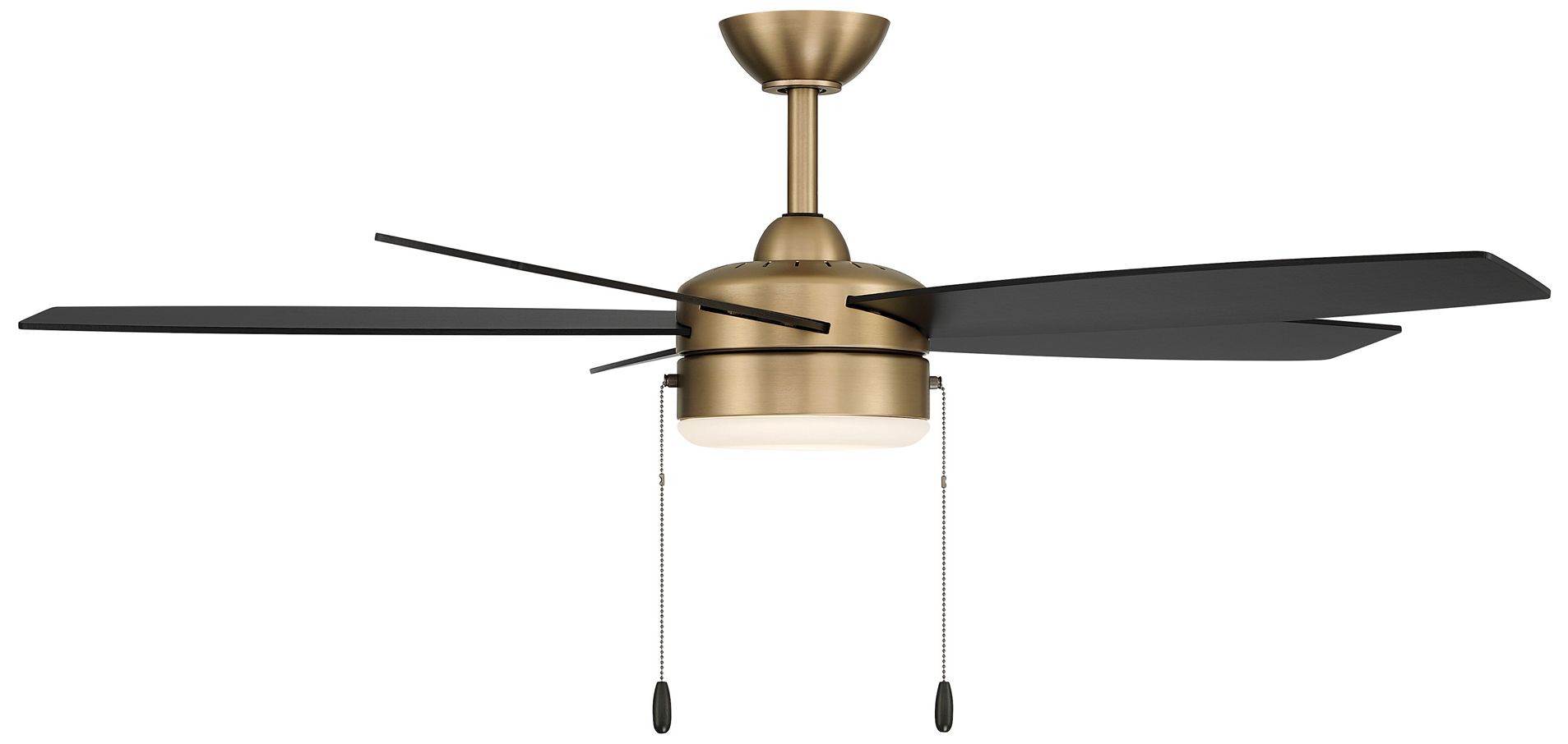 Image 7 Minka-Aire Airetor 52-in LED Brushed Brass and Black 5-Blades Ceiling Fan more views