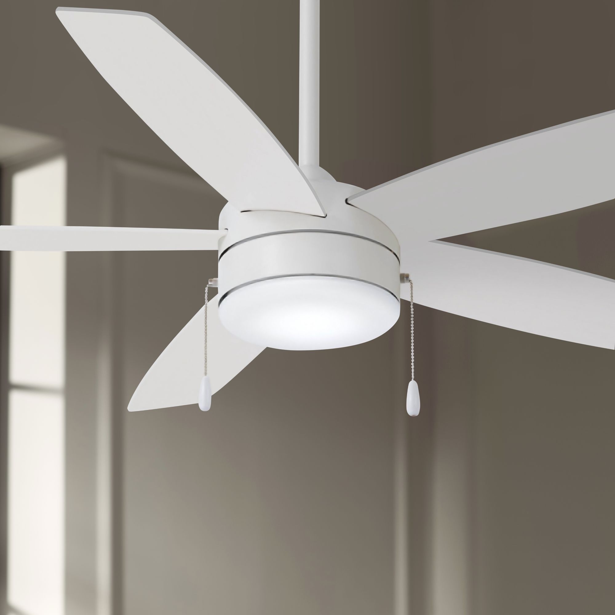 Thumbnail1 of Minka Aire Airetor 52-inch LED Flat White Ceiling Fan