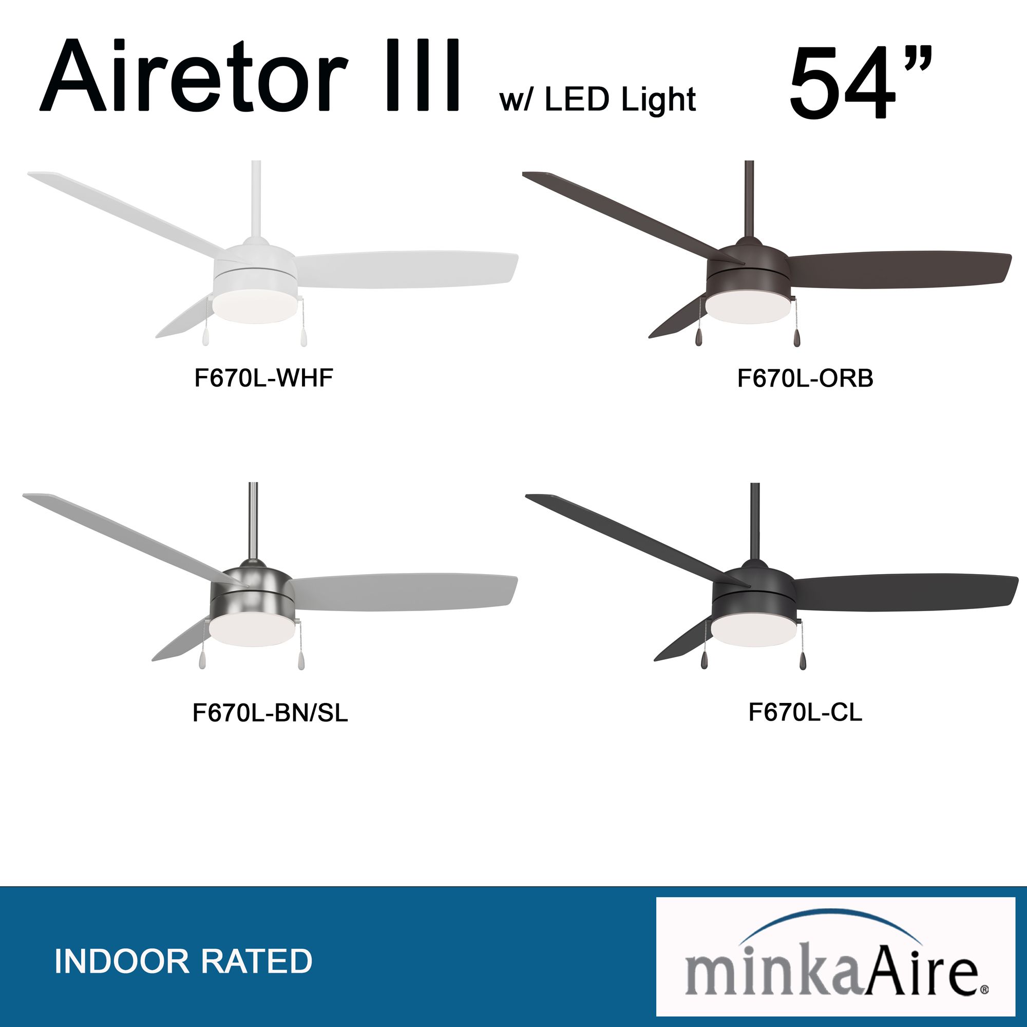 Minka Aire Airetor III 54-inch LED Oil Rubbed Bronze Ceiling Fan