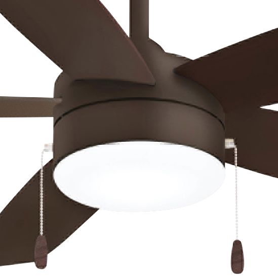 Image 3 Minka Aire Airetor LED Oil Rubbed Bronze 52-inch Flush Mount Ceiling Fan more views