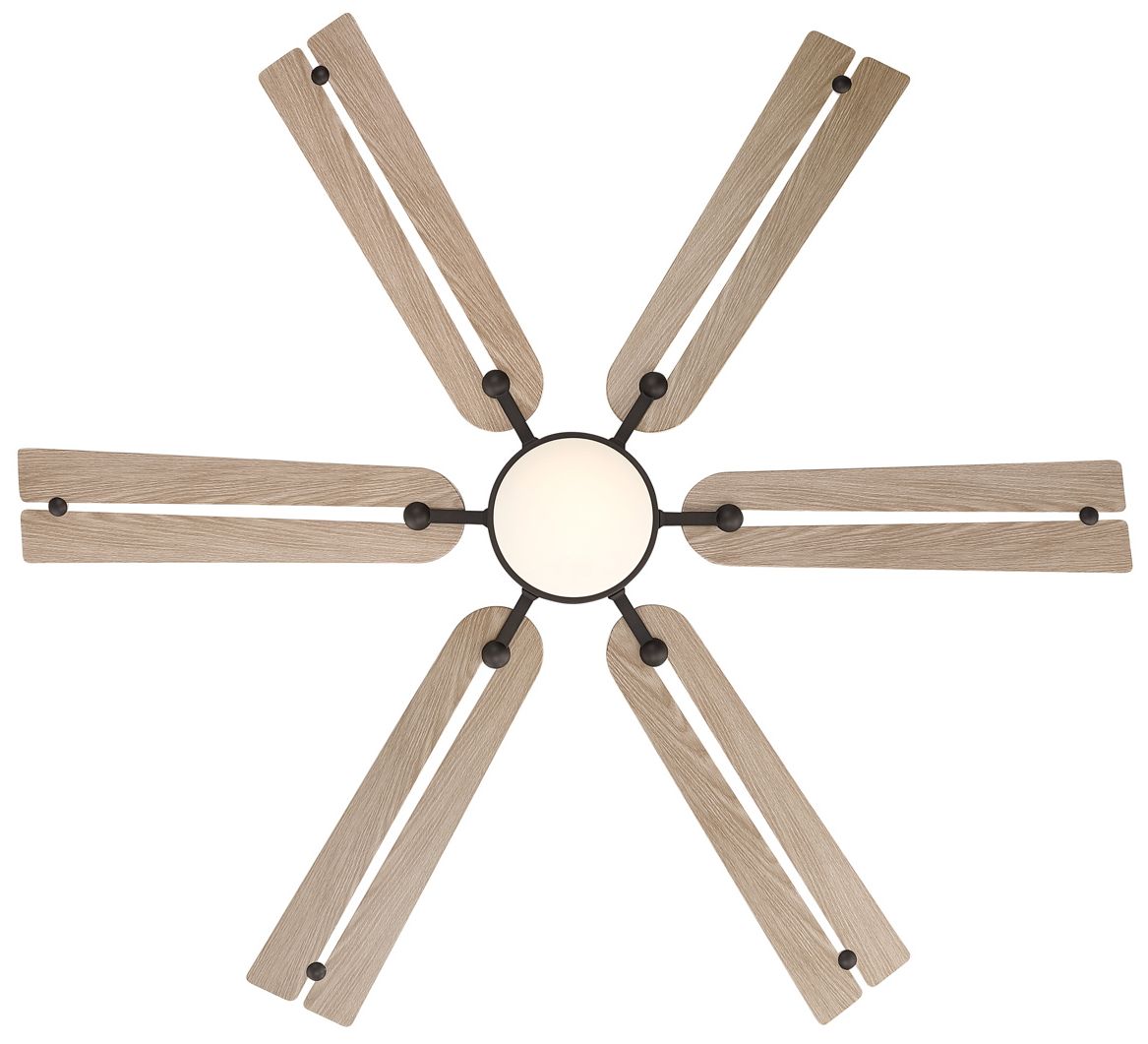 Image 3 Minka Aire Allegata 56-in CCT LED Dark Bronze Indoor 6-Blade Ceiling Fan more views