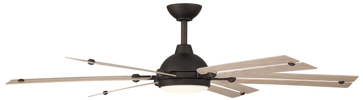 Image 6 Minka Aire Allegata 56-in CCT LED Dark Bronze Indoor 6-Blade Ceiling Fan more views