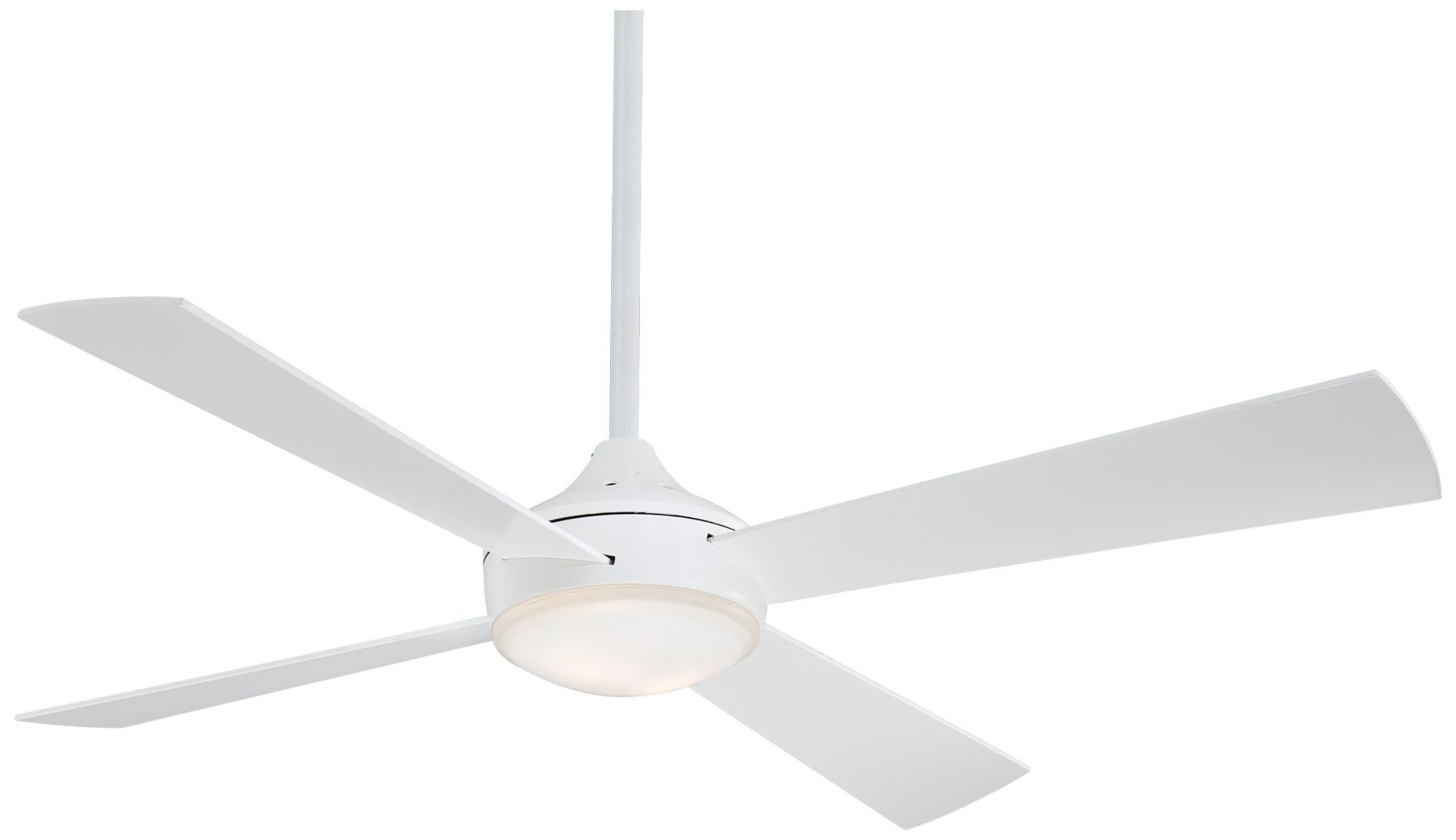 Image 2 Minka Aire Aluma 52-inch LED Flat White Ceiling Fan