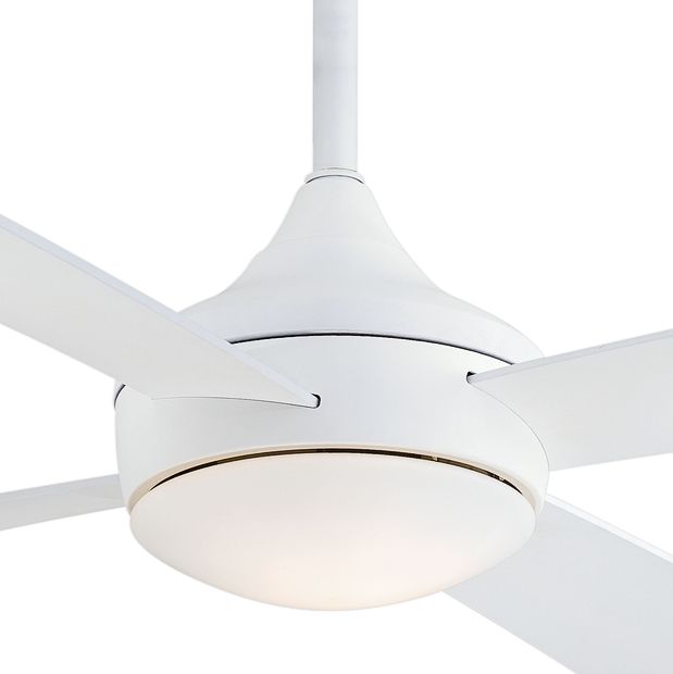 Image 3 Minka Aire Aluma Wet 52-inch LED Flat White Ceiling Fan more views