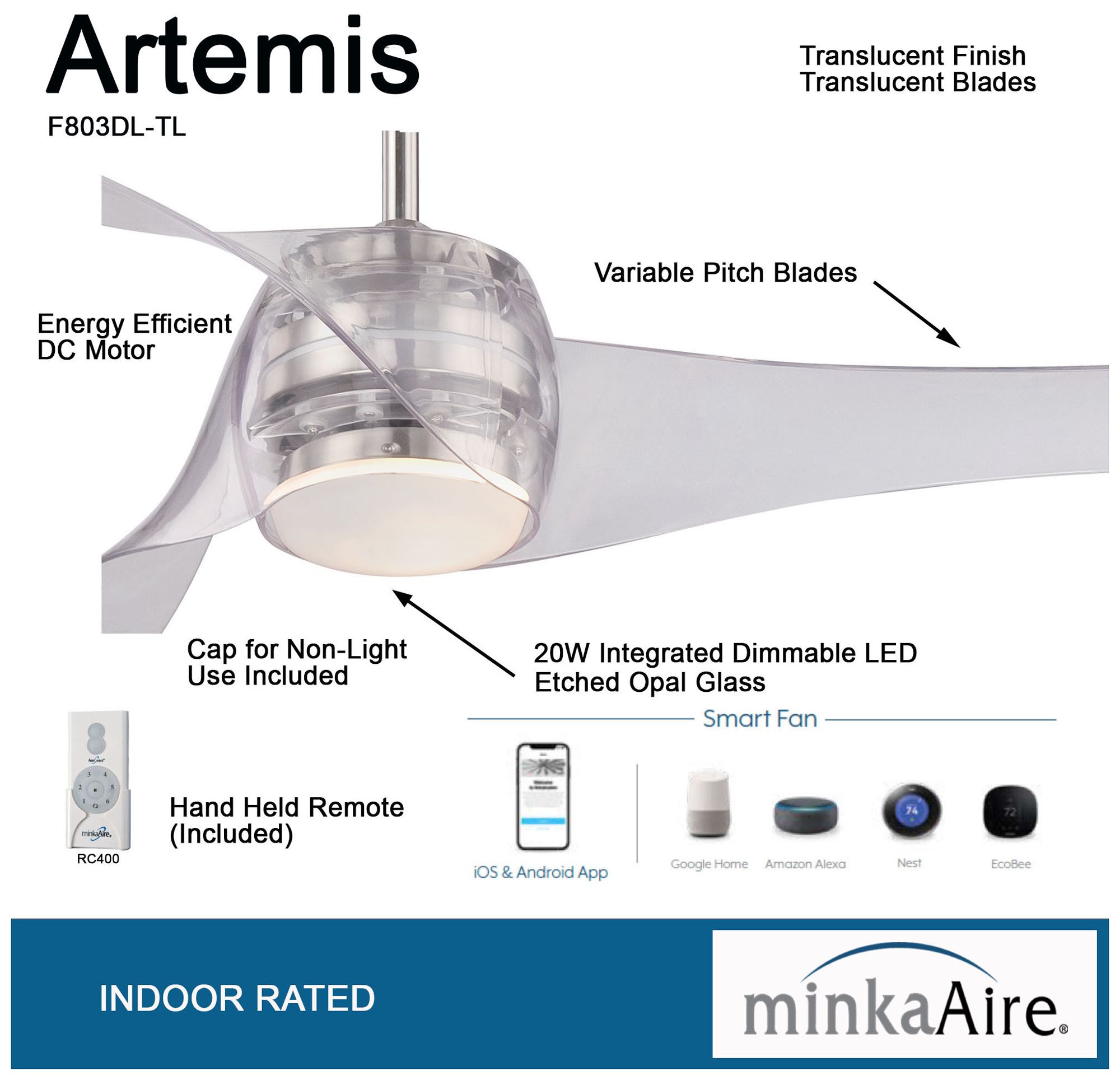 Minka Aire Artemis Ceiling Fan Lamps Plus