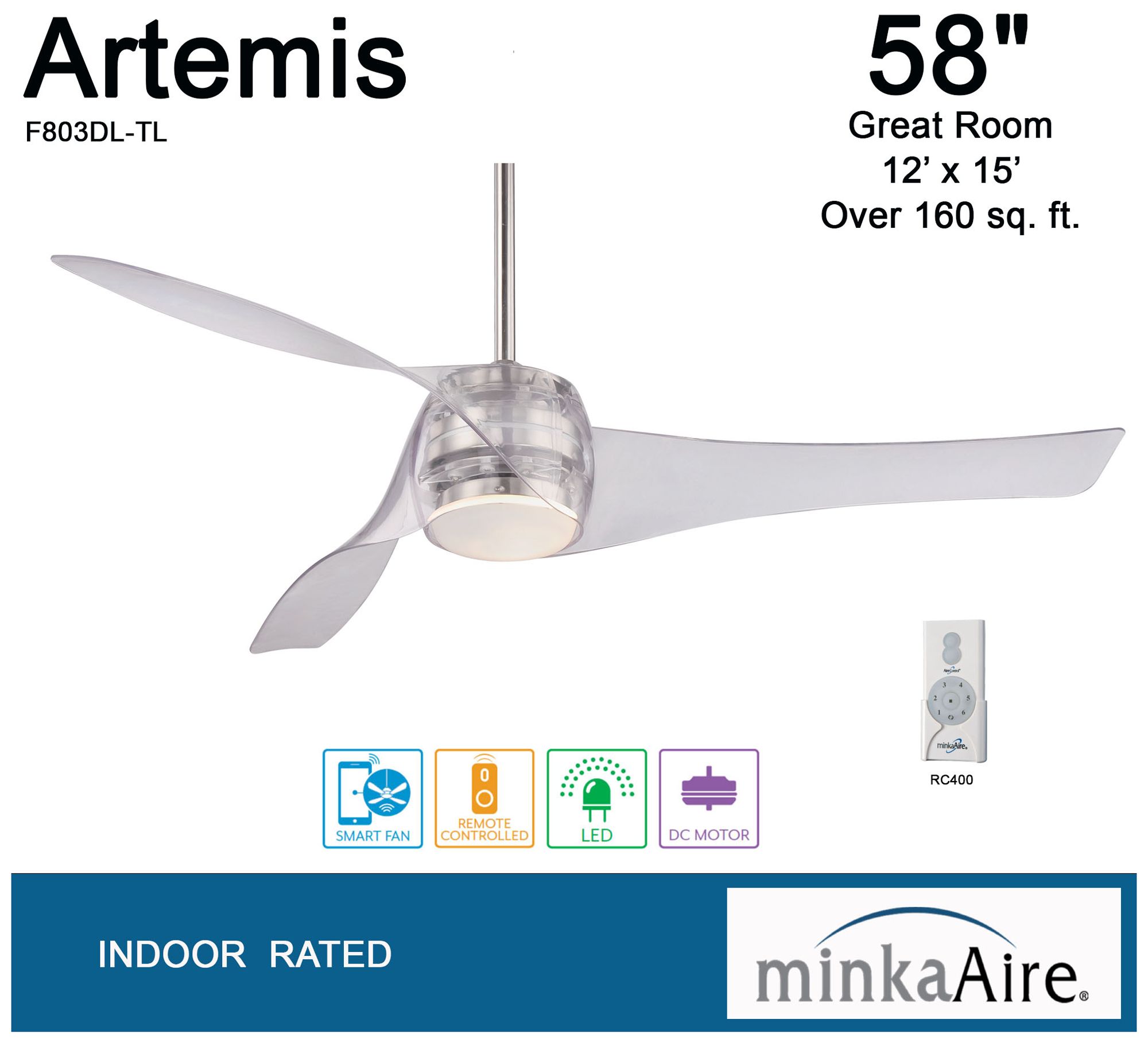 Minka Aire Artemis Ceiling Fan Lamps Plus
