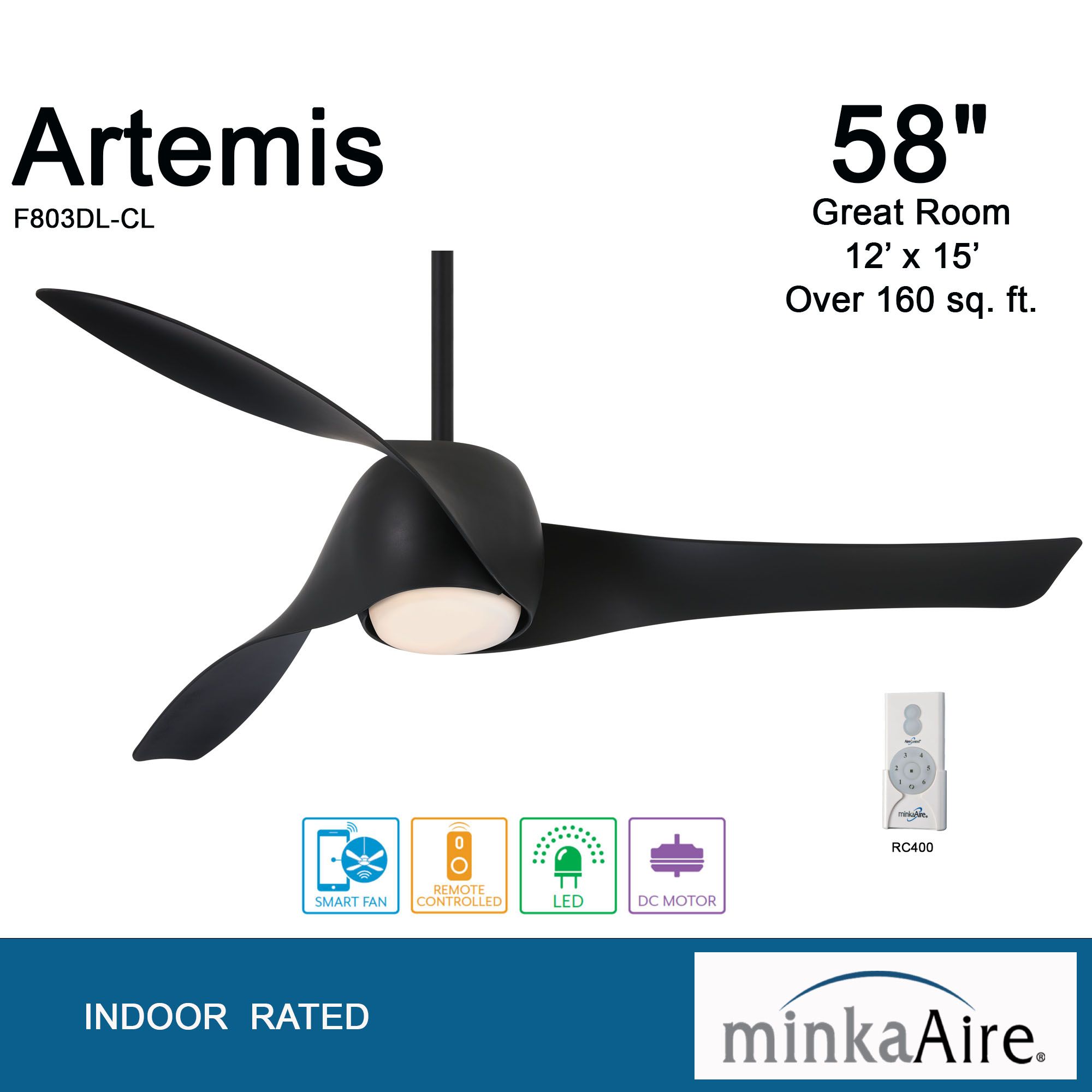 Minka Aire Artemis Ceiling Fan Lamps Plus