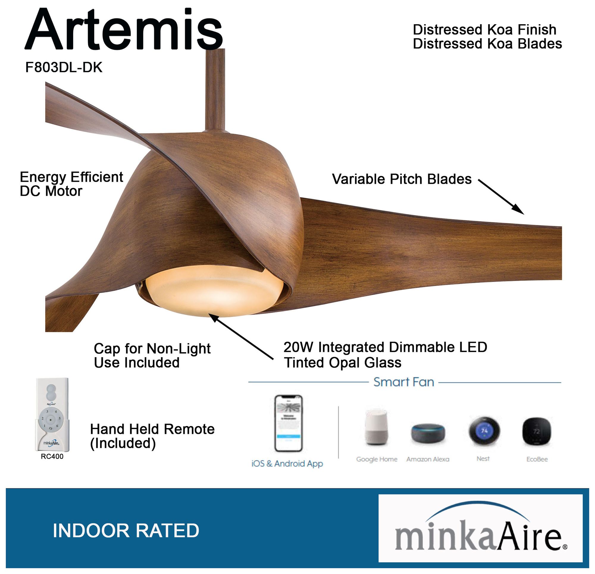 Minka Aire Artemis Ceiling Fan Lamps Plus