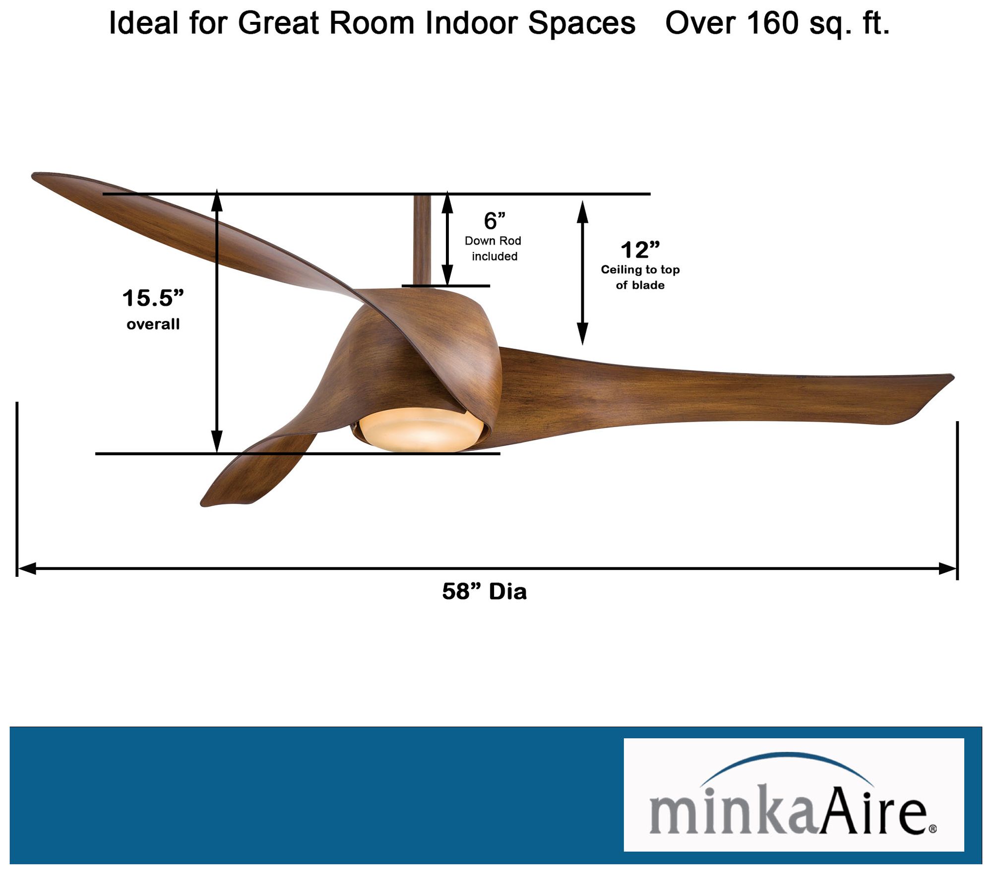Minka Aire Artemis Ceiling Fan Lamps Plus