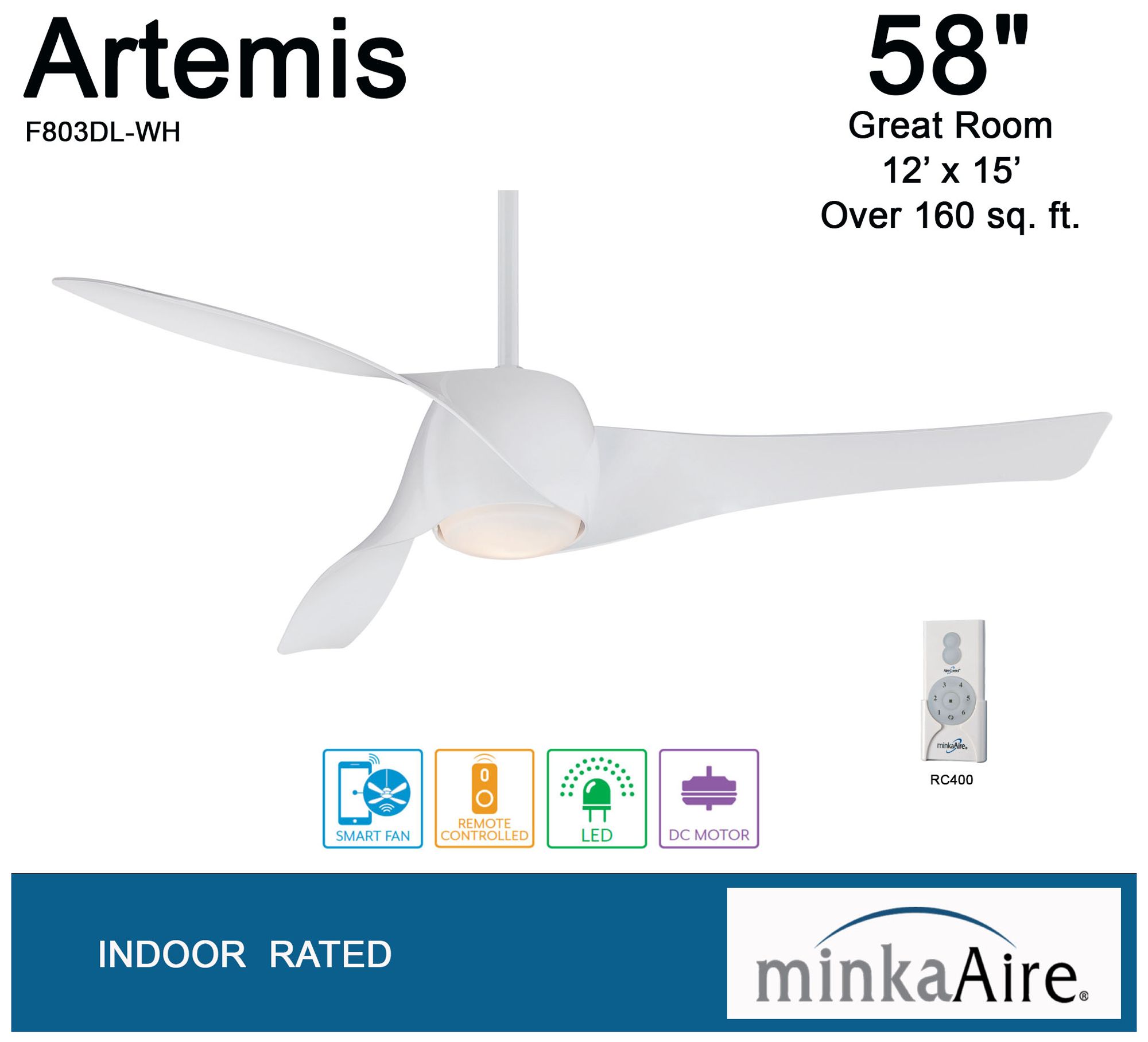 Minka Aire Artemis Ceiling Fan Lamps Plus