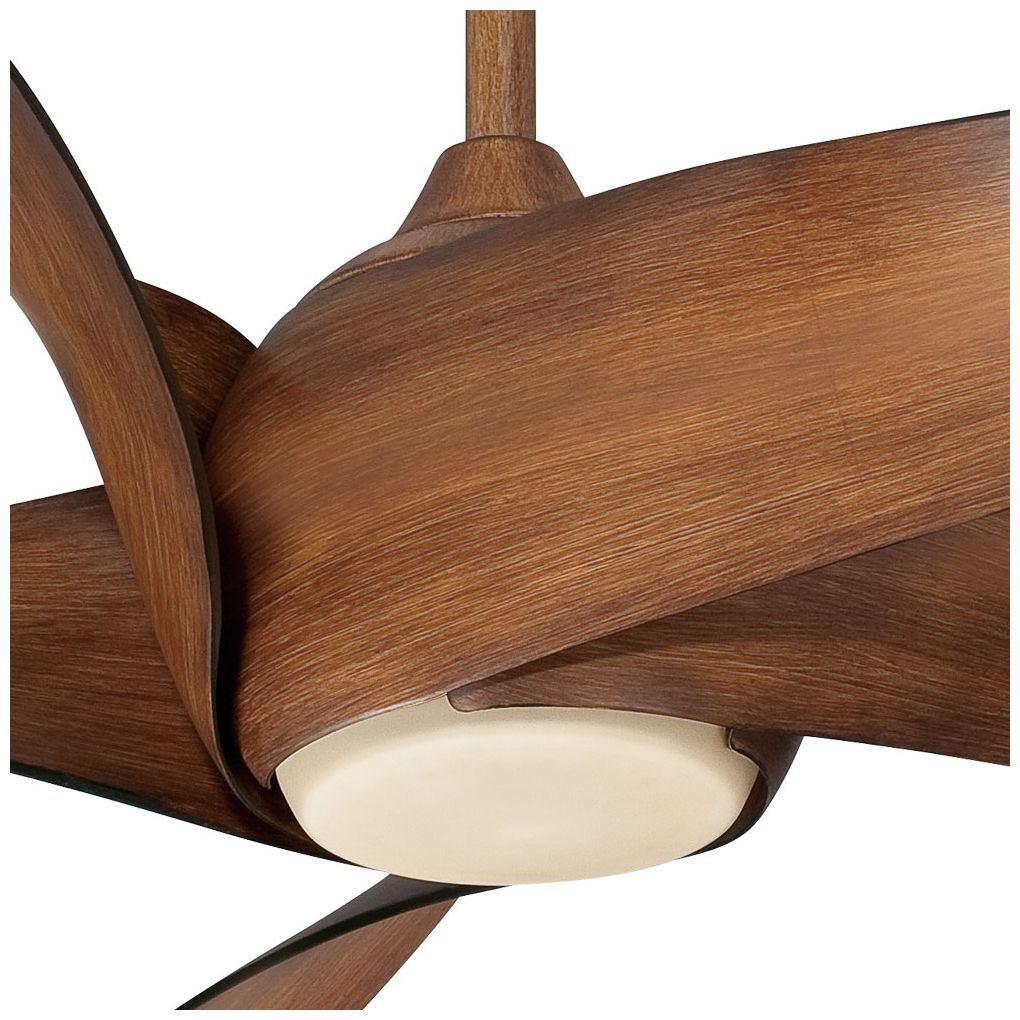 Image 3 Minka Aire Artemis XL5 62-inch LED Distressed Koa Flush Mount Ceiling Fan more views