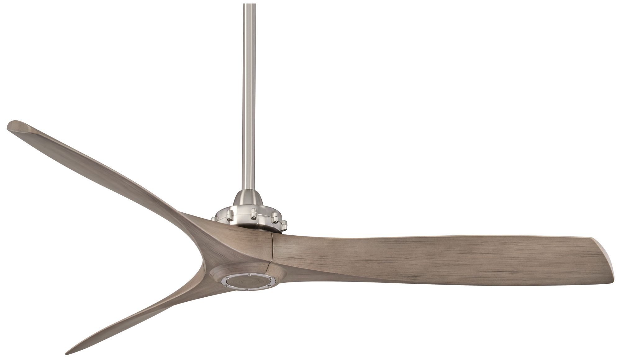 Image 2 Minka Aire Aviation 60-inch Brushed Nickel and Ash Maple Ceiling Fan