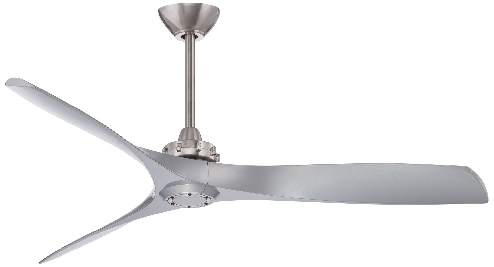Minka Aire Aviation 60-inch Brushed Nickel and Silver Ceiling Fan