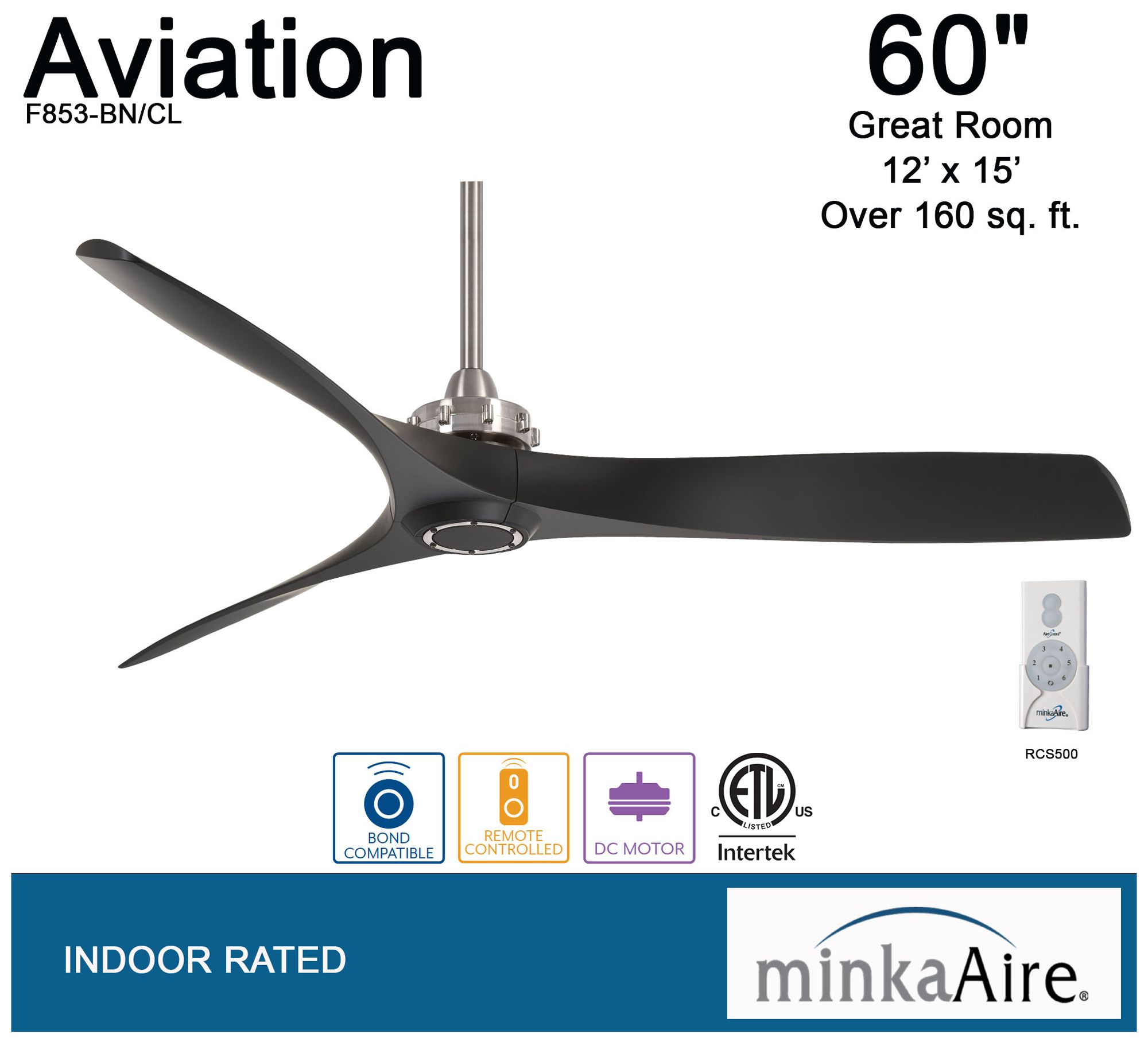 Image 6 Minka Aire Aviation 60-inch Coal Ceiling Fan more views