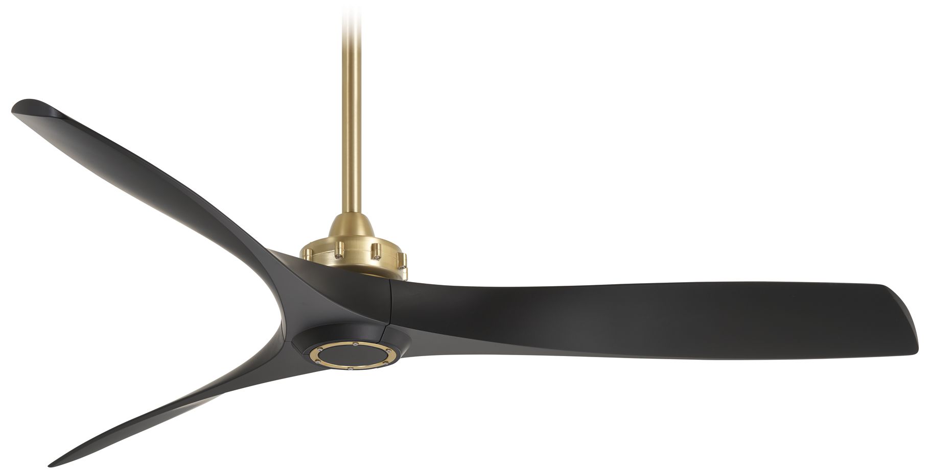 Image 2 Minka Aire Aviation 60-inch Soft Brass and Coal Ceiling Fan
