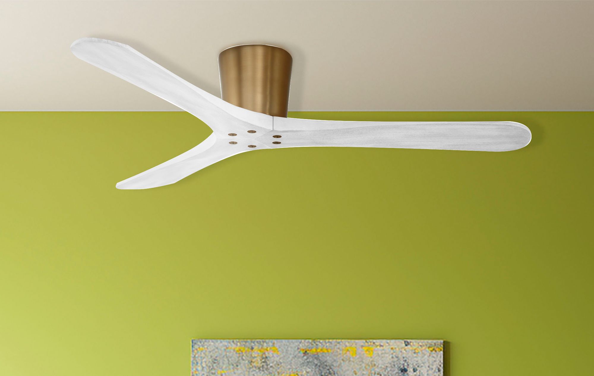 Minka Aire Avtur 60-inch LED Flat White Indoor Ceiling Fan in scene