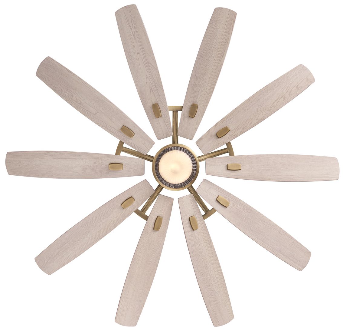 Image 3 Minka Aire Barn 65-in CCT LED Legacy Brass Indoor 10-Blade Ceiling Fan more views