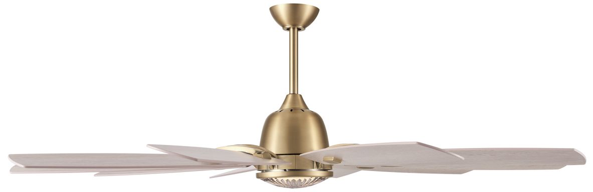 Image 6 Minka Aire Barn 65-in CCT LED Legacy Brass Indoor 10-Blade Ceiling Fan more views